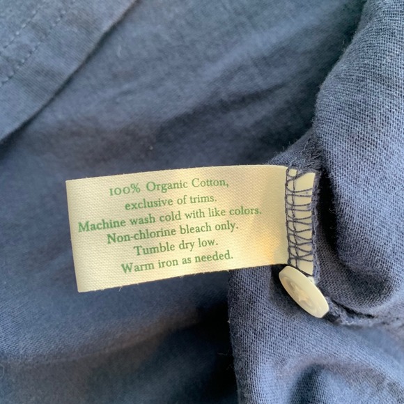 CRIQUET Mens Short Sleeve Polo Shirt Navy Blue Size M Organic Cotton Pocket - Picture 6 of 12